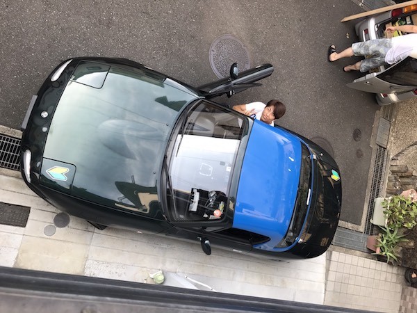 日曜日に大阪へ帰って来た
