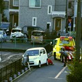 Photos: 今朝の自宅前の事故