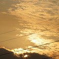 Photos: 夕陽と輝く夕焼雲